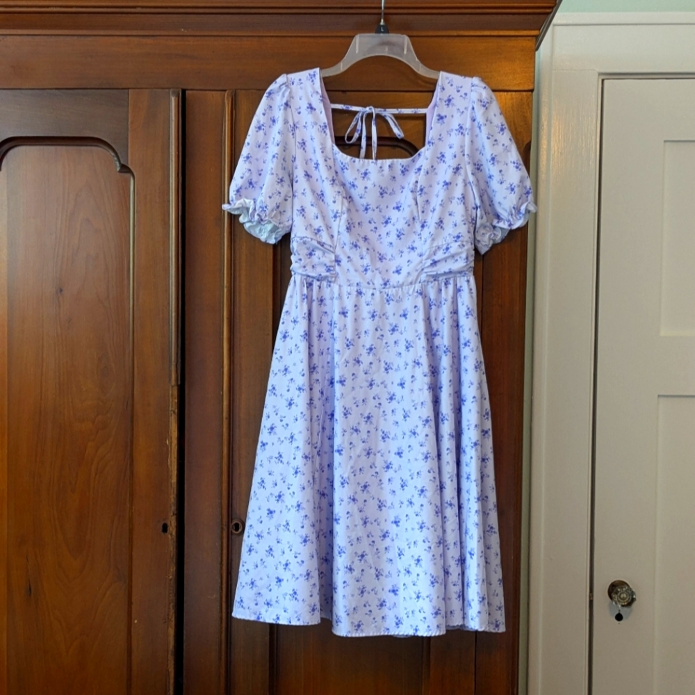 Belle Poque Lavender Floral Dress